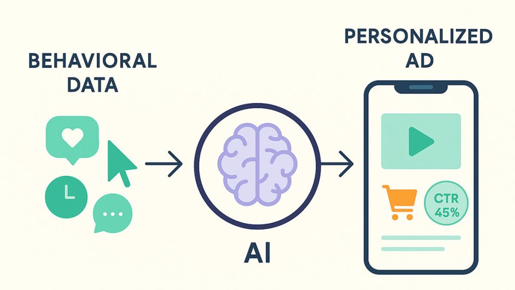 شخصی‌سازی تبلیغات درون‌اپلیکیشنی با داده‌های رفتاری و هوش مصنوعی