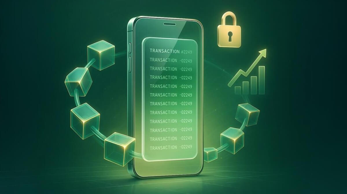بلاک‌چین در تبلیغات موبایلی با نمایش تراکنش شفاف و زنجیره داده
